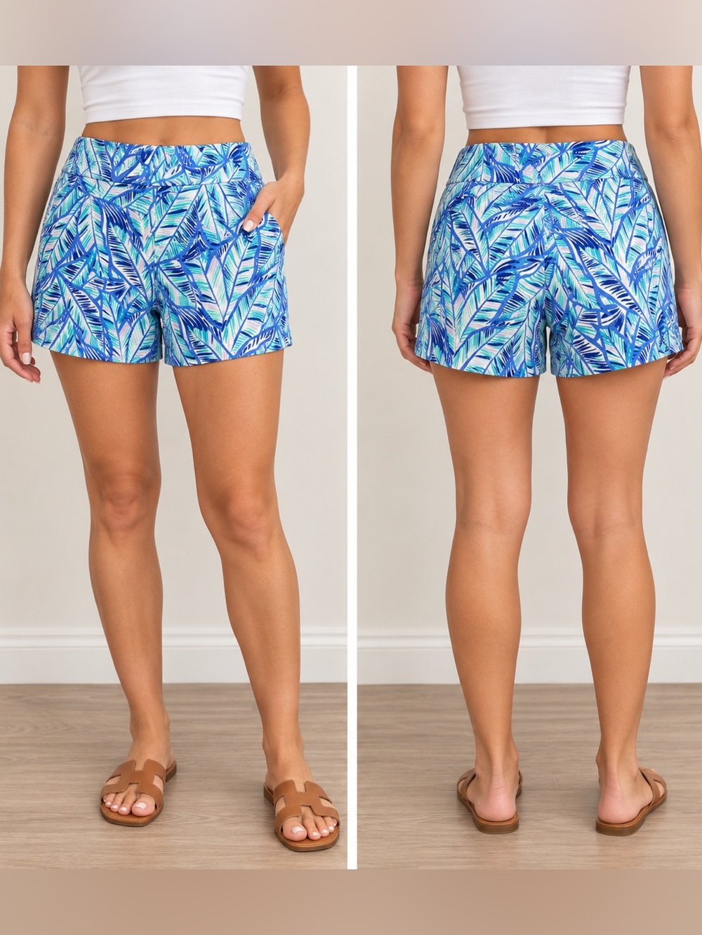 Lilly Pulitzer Blue Tropical Shorts